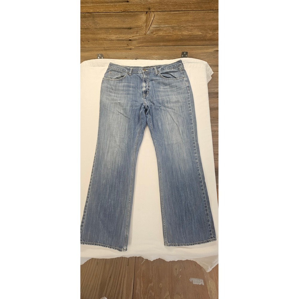 Banana Republic Mens Bootcut Jeans Medium Wash 100% Cotton 36x32 Blue Denim